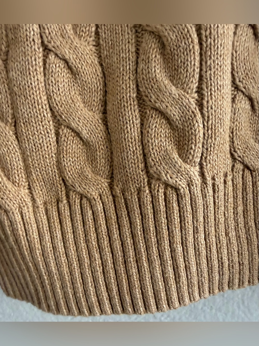 Polo Ralph Lauren Cable Knit Cotton Crewneck Sweater - Picture 5 of 9